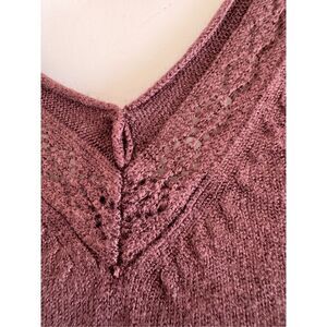 George blouse women’s L vintage 90s knit V-neck short sleeve